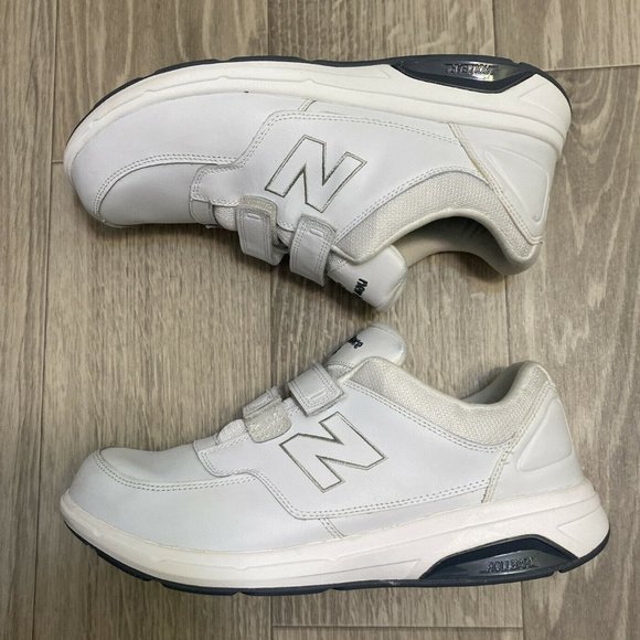 New Balance Other - New Balance 813 White Double Strap Leather Walking Shoes (MW813HWT) Men's 9.5 2E
